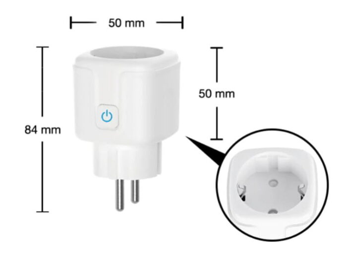 Tuya ZigBee 3.0 Smart stekker 220V/20A met energie monitoring - Afbeelding 3